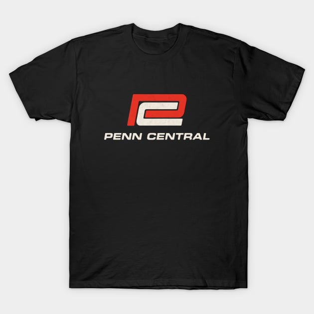 Retro Style Penn Central Railroad T-Shirt by Turboglyde